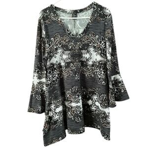 WinWin Flare Bottom Tunic Sweater Dress Top